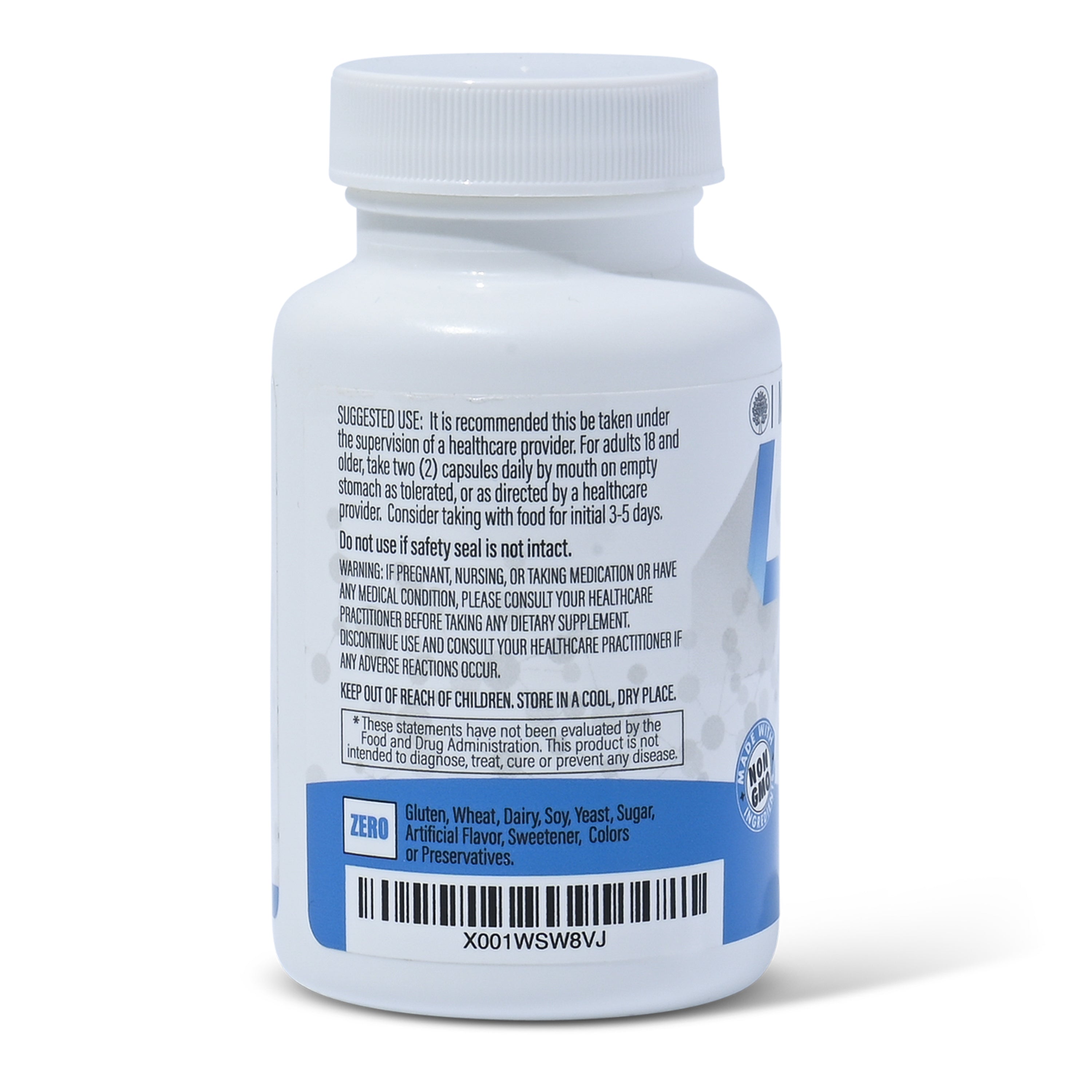 Stabilized R-Alpha Lipoic Capsules ((TRUE)) 600mg per Serving - (60ct Bottles) High Potency (Low Sodium)